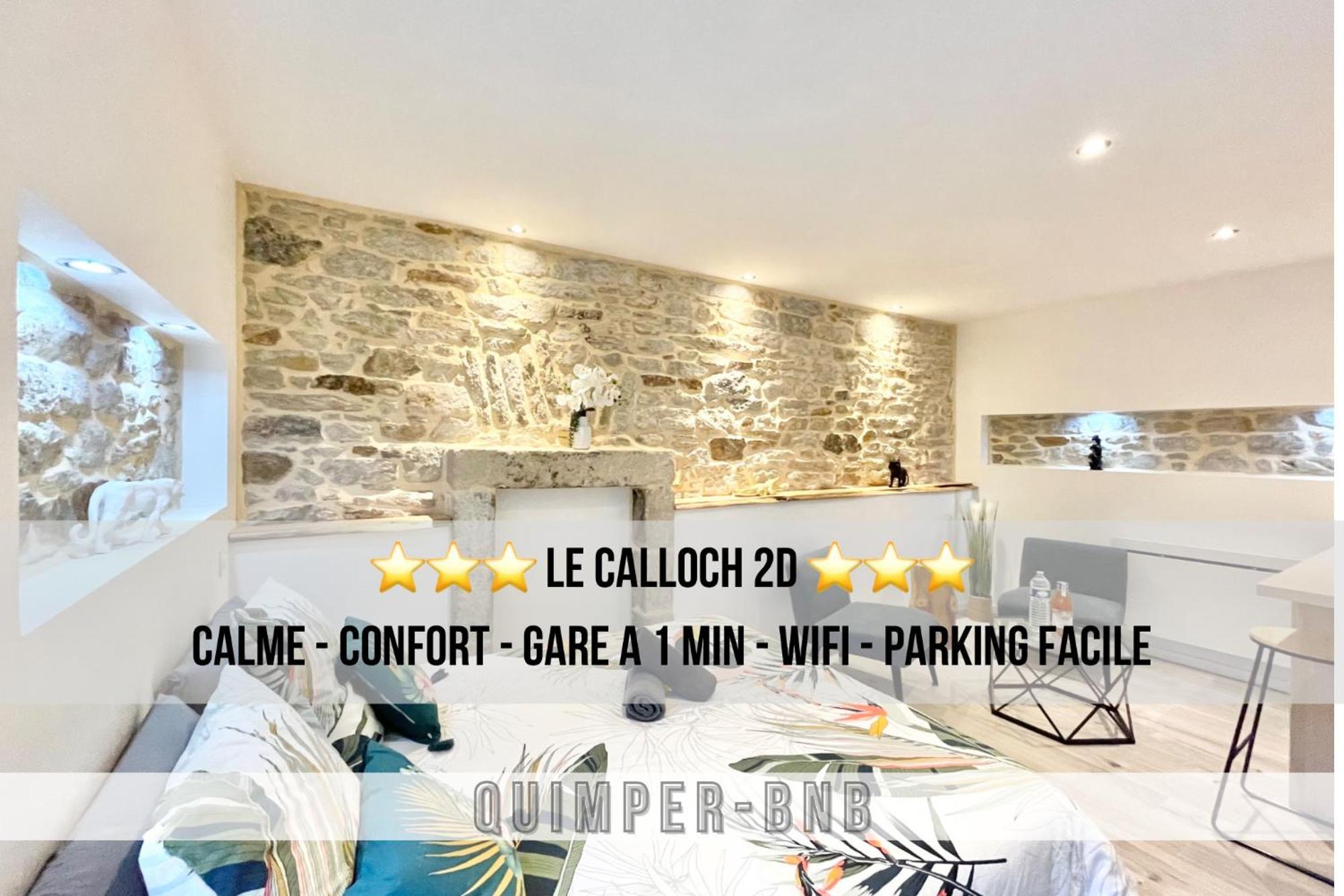 Le Calloch 2D - Studio 4 Etoiles - Quartier Gare - Wifi - Netflix Quimper Exteriör bild